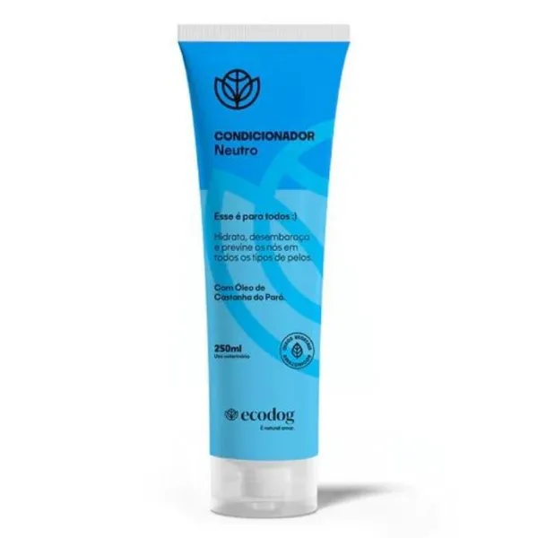 New Ecodog Acondicionador Neutro Con Aceite De Casta A De Par 250 Ml