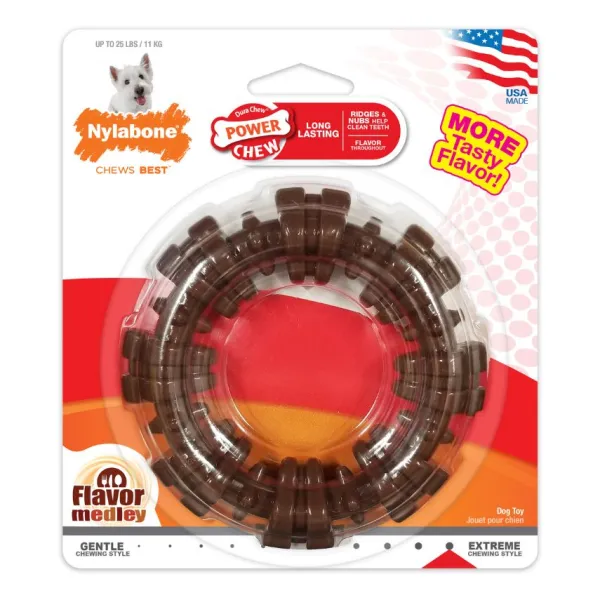 Online Nylabone Anillo Masticable Con Textura