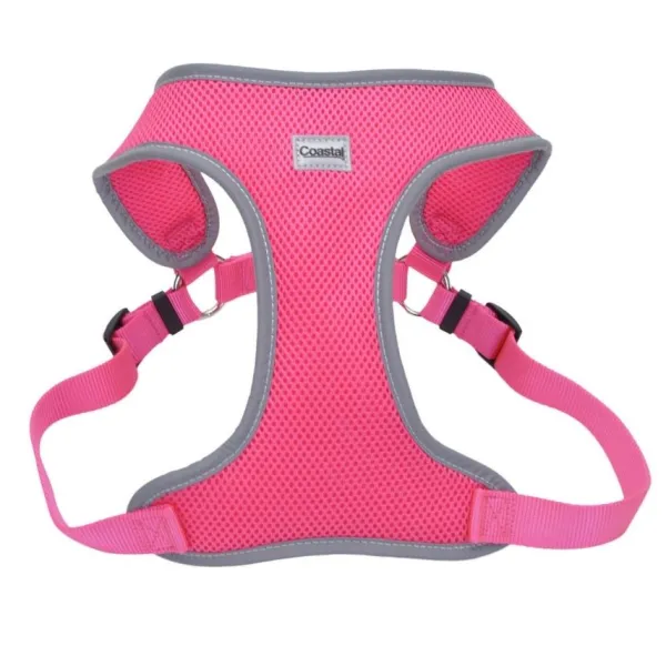 Best Coastal Arn S Reflective Wrap Adjustable Dog, Neon Pink