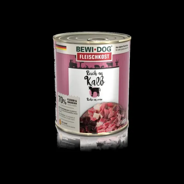 Best Bewi dog Bewidog Latas Rico En Ternera Alimento H Medo Para Perros
