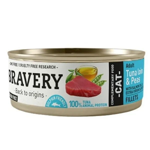 Sale Bravery Lomo De At N Y Guisantes Alimento H Medo Para Gatos