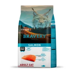 New Bravery Salmon Adult Cat Alimento Para Gato