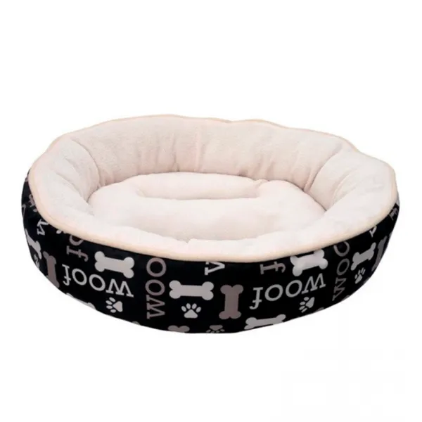 Outlet Dogit Cama Para Perro Dreamwell Redonda Negra