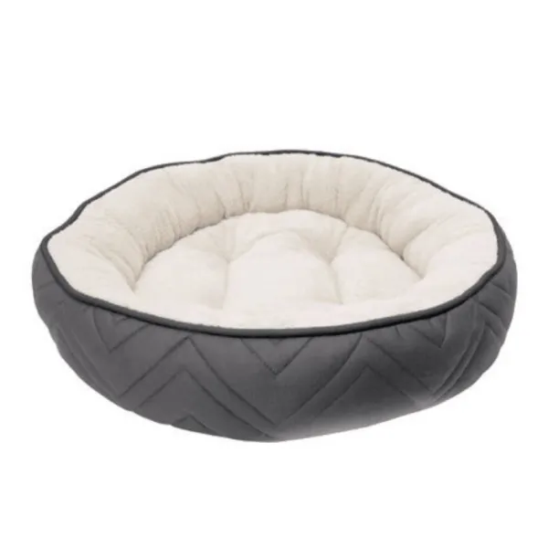 Hot Dogit Cama Para Perro Dreamwell Redonda Gris