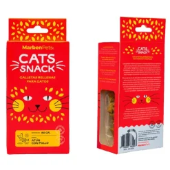 Clearance Marben Pets Cats Snack Galletas Rellenas Sabor At N Con Pollo