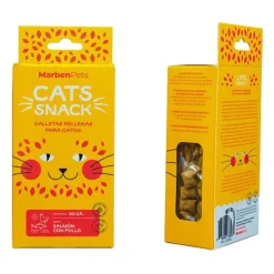 Online Marben Pets Cats Snack Galletas Rellenas Sabor Salm N Y Pollo