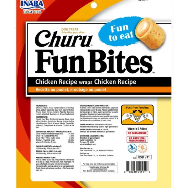 Outlet Churu Fun Bites Pollo Para Perro