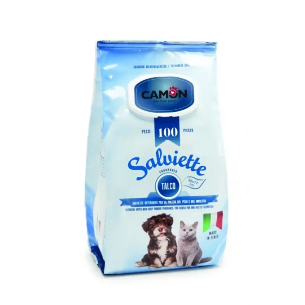 Outlet Camon Cleansing Wipes With Baby Powder Fragrance 1 Un.