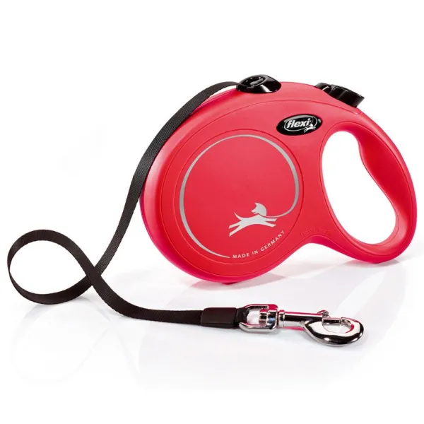 New Flexi Correa Con Cinta New Classic Rojo / Talla L