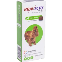 Outlet Bravecto Desparasitante Para Perros 10 Kg A 20 Kg