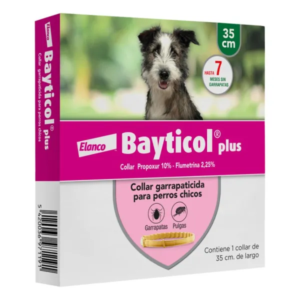 Bayer Desparasitante Para Perros Bayticol Collar Plus Tama O Peque O 35Cm