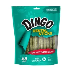 New Dingo Dental Stick Huesitos 48 Pk