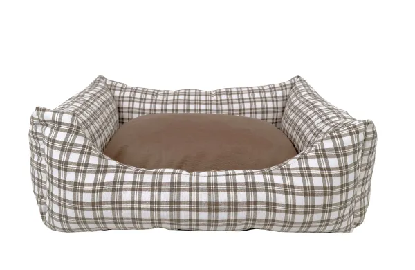 Outlet Dogzzz Cama Para Perros Basic Tartan Marr N