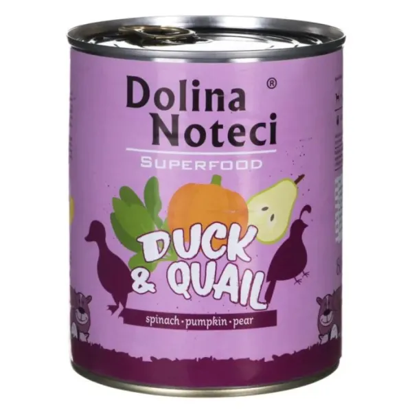 Online Dolina Noteci Dolina Superfood Lata De Pato Y Codorniz Alimento H Medo Para Perros