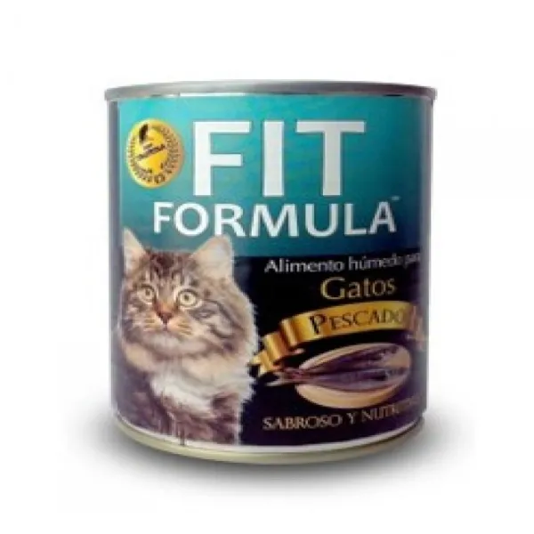 Hot Fit Formula Lata Sabor Pescado Alimento H Medo Para Gatos
