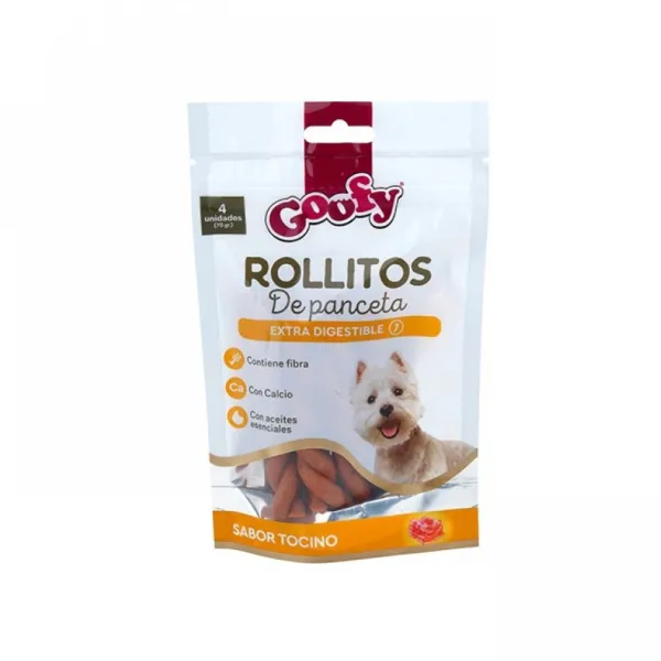 New Goofy Rollitos De Panceta Snack Para Perros 70 Gr
