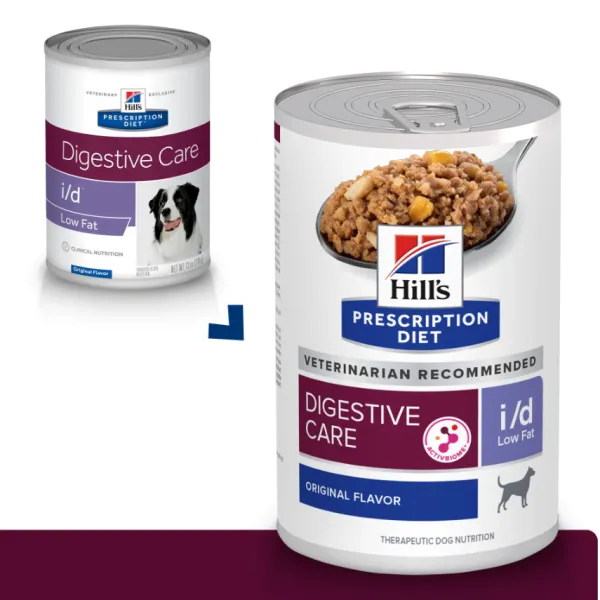 Hot Hill's Hills Lata Canine I/D Cuidado Digestivo Bajo En Grasa Alimento H Medo Para Perros