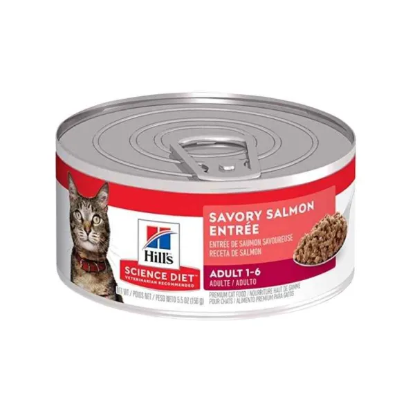 Online Hill's Science Diet Alimento H Medo Para Gatos Adultos Sabor Salm N 156 Gr