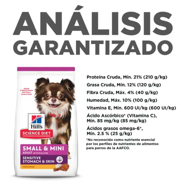 Hot Hill's Science Diet Alimento Para Perros Adultos De Piel Y Est Mago Sensibles Razas Peque As Y Miniatura 1.81 Kg