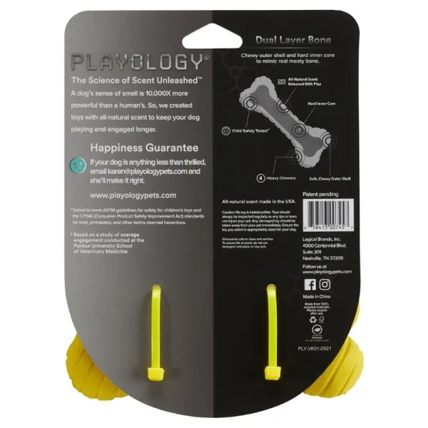 Online Playology Hueso De Doble Capa Con Aroma A Pollo