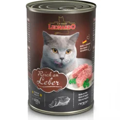 Sale Leonardo Lata Quality Selection Higado Alimento H Medo Para Gatos 400G