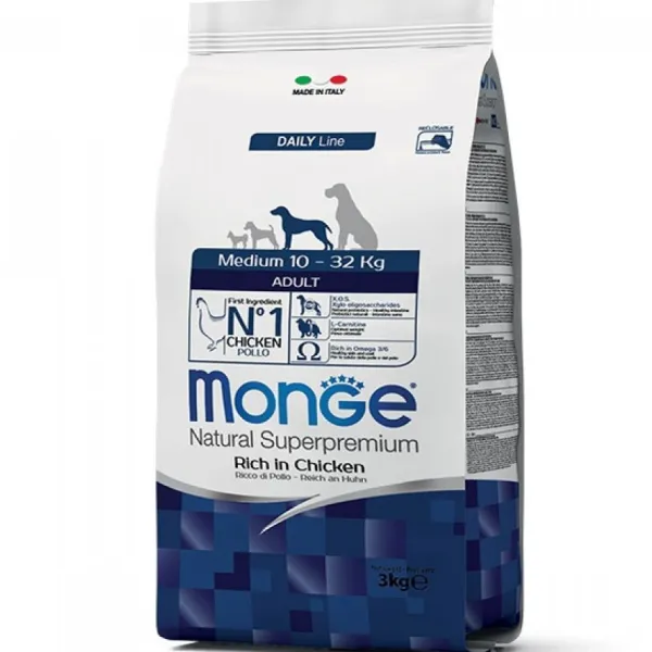 Monge Medium Adulto Sabor Pollo Alimento Para Perros