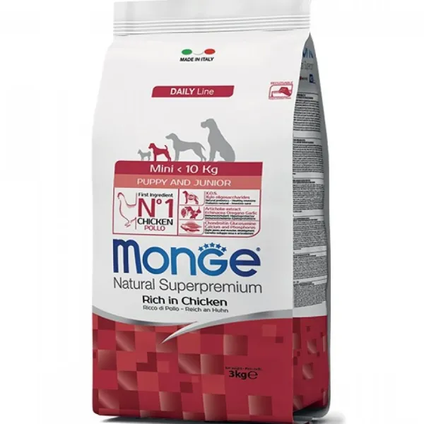 Best Monge Mini P&J Chicken 3 Kg Alimento Para Perro