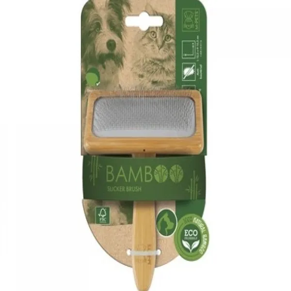 Clearance Mpets Cepillo Liso Eco De Bamboo