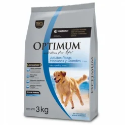 Discount Optimum Adulto Raza Mediana Y Grande Sabor Pollo Y Arroz Alimento Para Perros