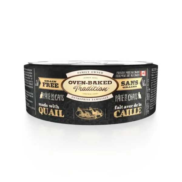 Outlet Oven Baked Tradition Cat Pate Codorniz Adult 156 Gr 1 Un.