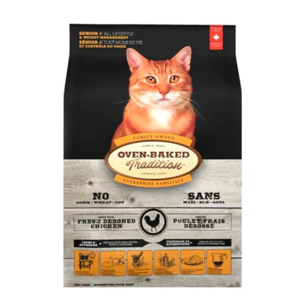 New Oven Baked Tradition Chicken Senior Cat Food & Weight Management / All Lifestyle