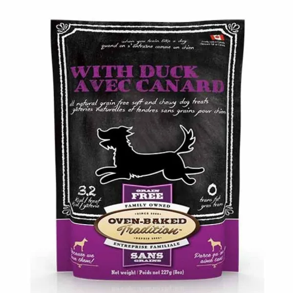 New Oven Baked Tradition Grain Free Duck Dog Treats Snacks