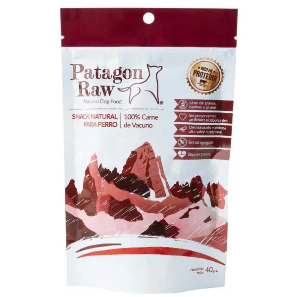 Best Patagon Raw Perro Snack 100% Vacuno 40Gr