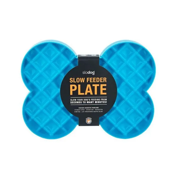 Sale Lickimat Plato Interactivo Slodog - Turquesa