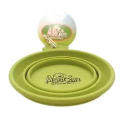 Hot Mascan Plato Plegable De Silicona Simple Verde