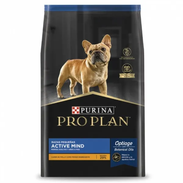 New Pro Plan Proplan Active Mind 7+ Razas Peque As (Ex Adulto +7) Alimento Para Perro