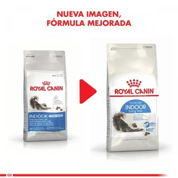 New Royal Canin Alimento Seco Gato Adulto Indoor Long Hair