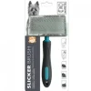 Sale Mpets Slicker Brush Negro Y Azul
