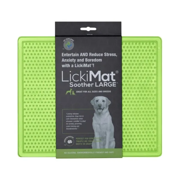 Hot LickiMat Soother Verde Para Perros