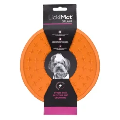 Sale LickiMat Splash Naranjo Para Perros