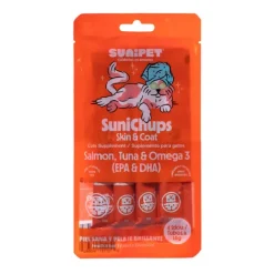 Hot Sunipet Sunichups Skin & Coat - Snack Funcional Para Gatos