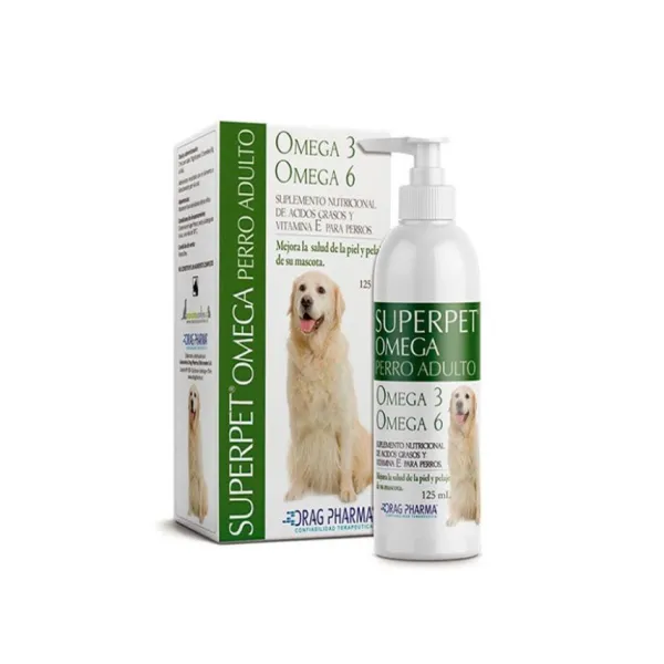 Clearance Drag Pharma Superpet Perro Adulto Omega 3-6 125 Ml
