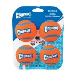 Clearance Chuckit Tennis Ball Medium4Pk 1 Un.
