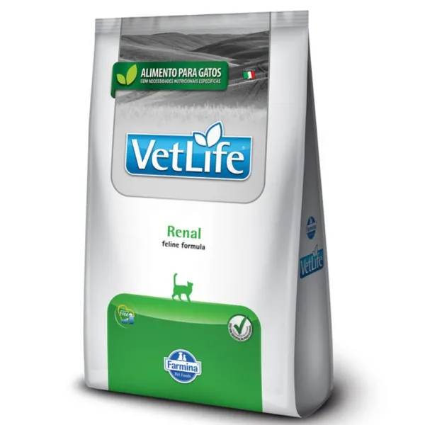 Online Vet Life Vetlife Farmina Alimento Seco Medicado Renal Para Gato