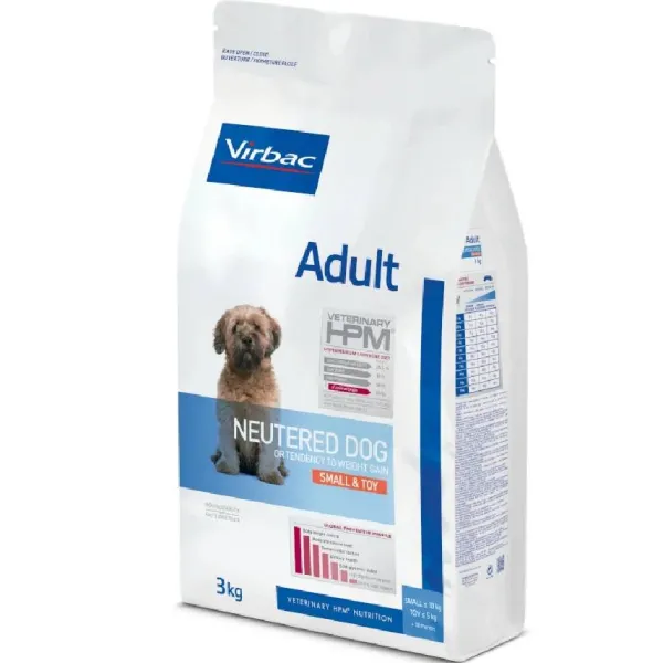 Clearance Virbac HPM Virbac Alimento Adult Neutered Dog Small & Toy