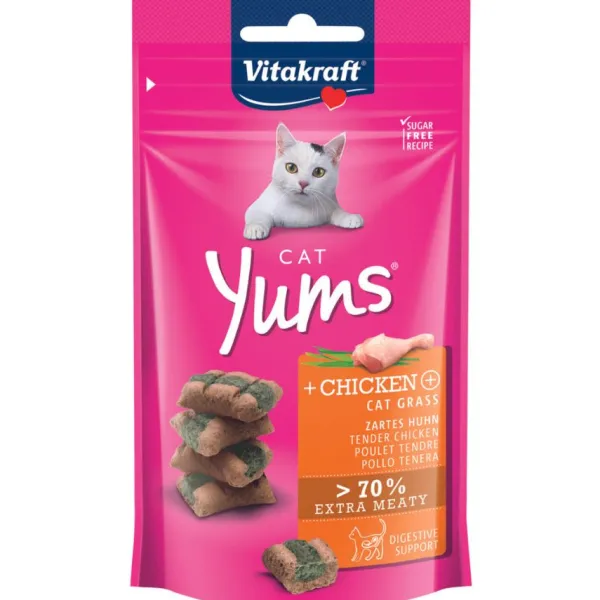 Best Vitakraft Snack Cat Yums Pollo Y Cat Grass 40 Gr
