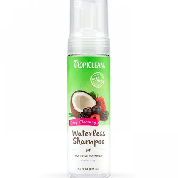 Online Tropiclean Waterless Dog Shampoo Deep Cleaning 220 Ml